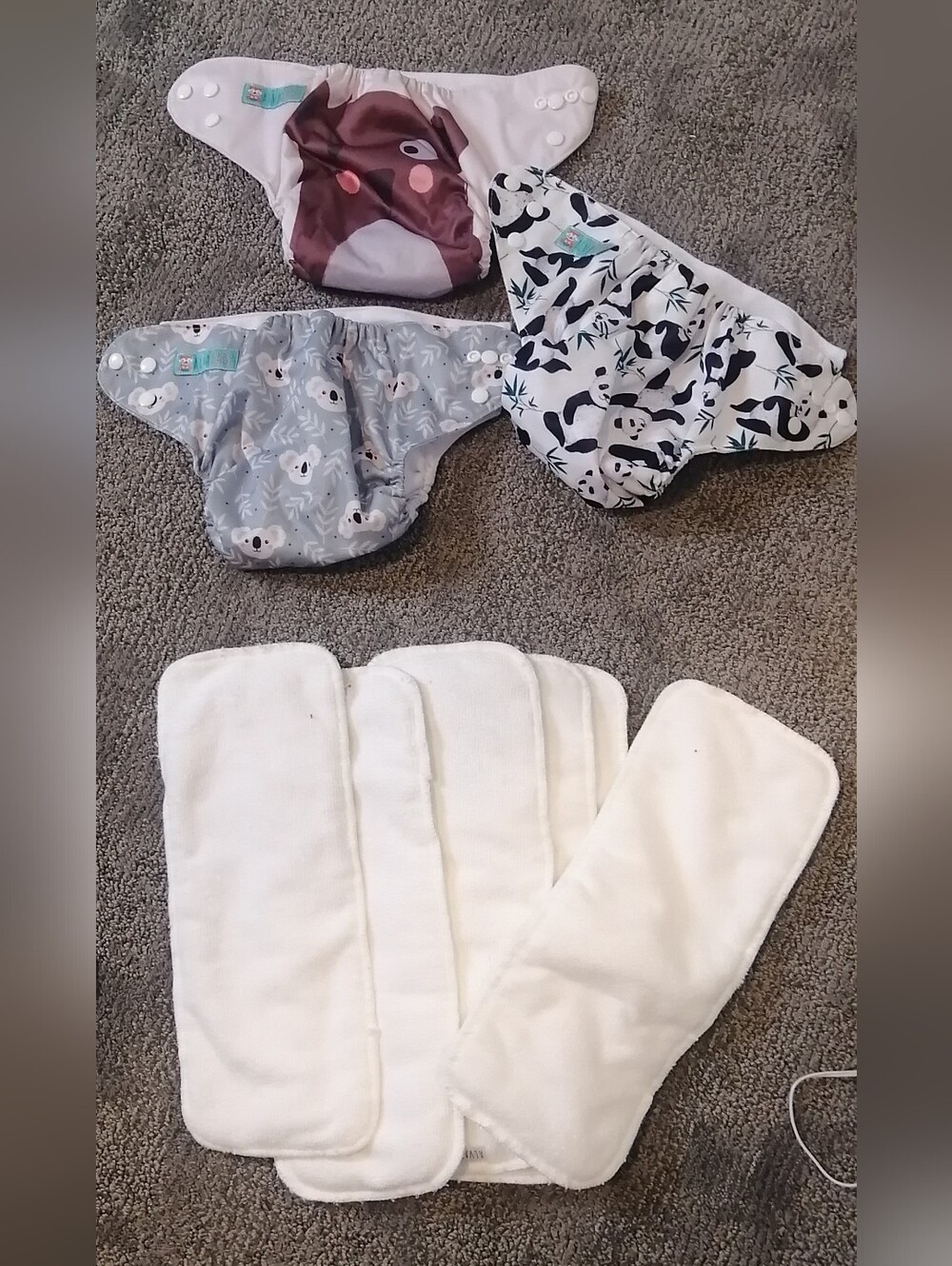 3 Reusable Diapers Alvababy New Without Tag
